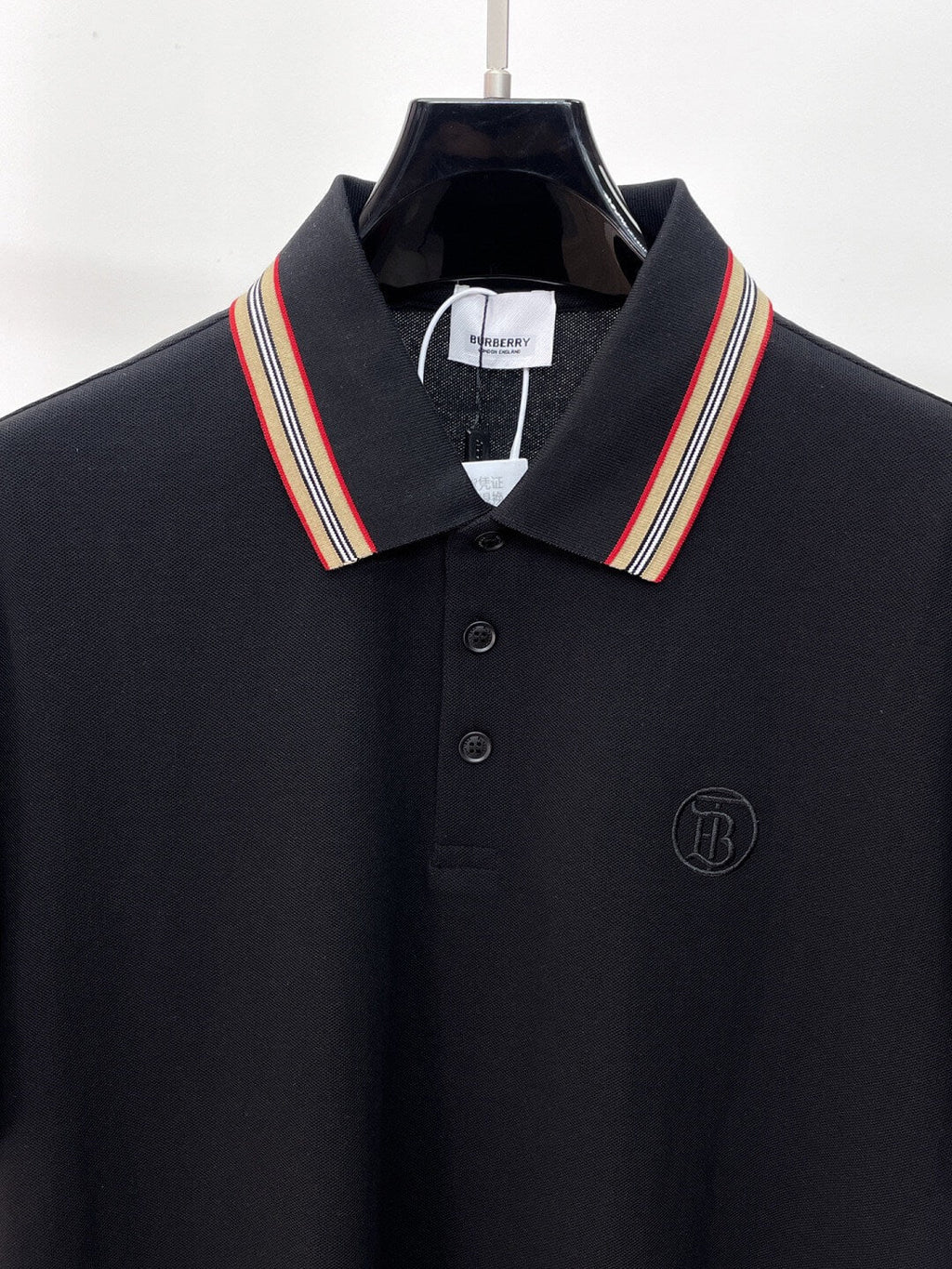 Collar‑Striped Design Polo Shirt