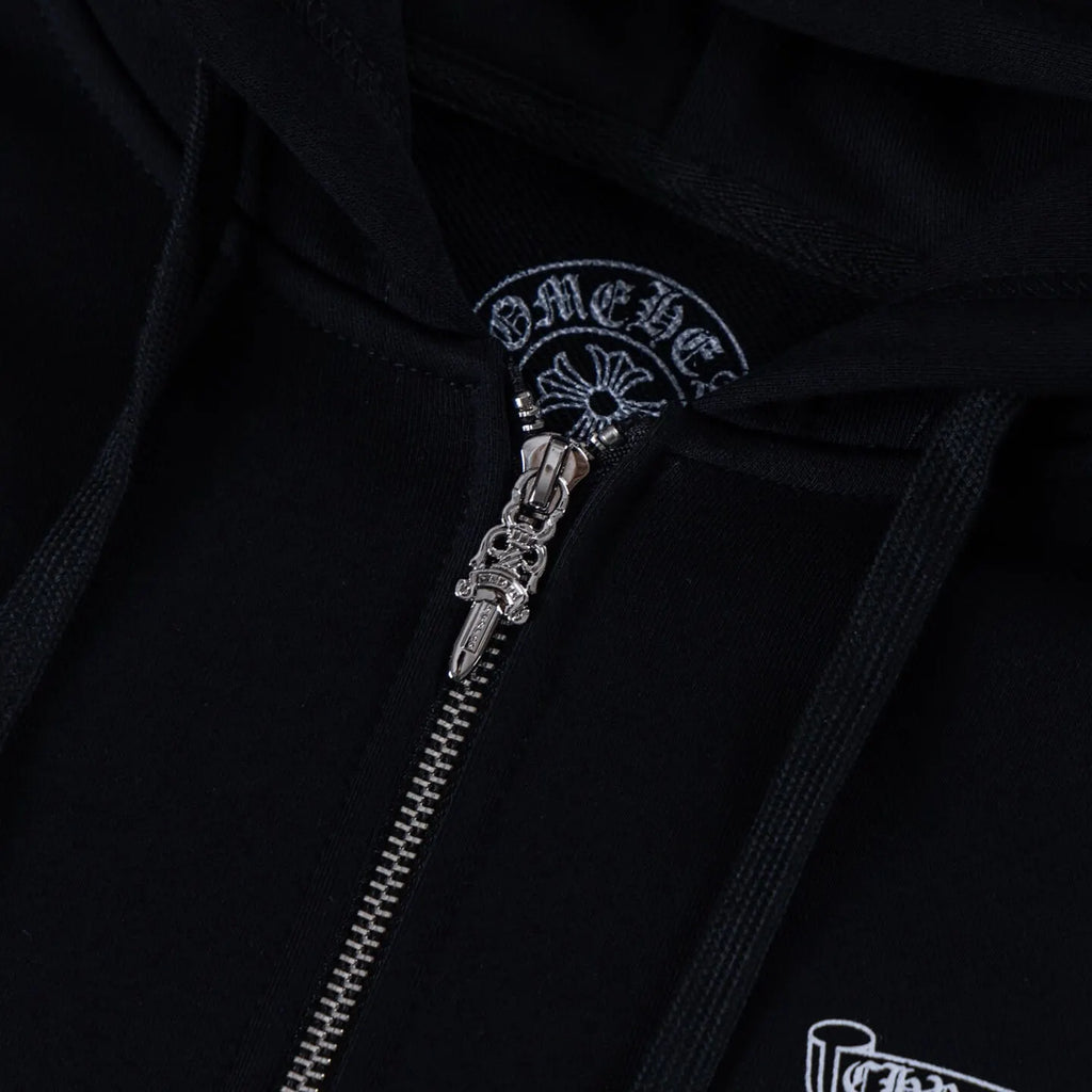 New Scroll Sanskrit Zip-Up Jacket