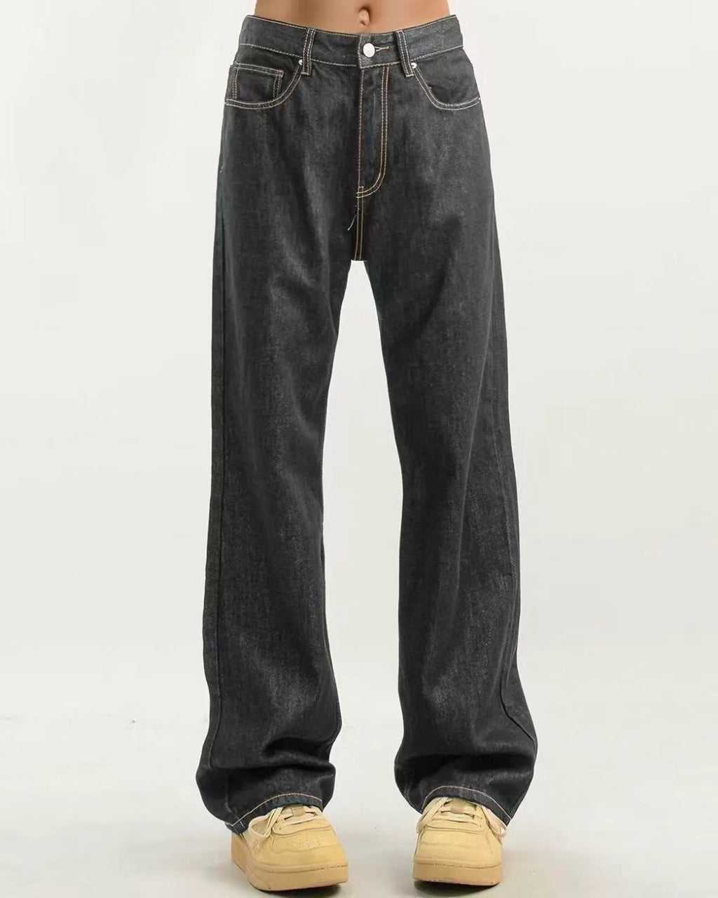 Classic Straight‑Leg Jeans