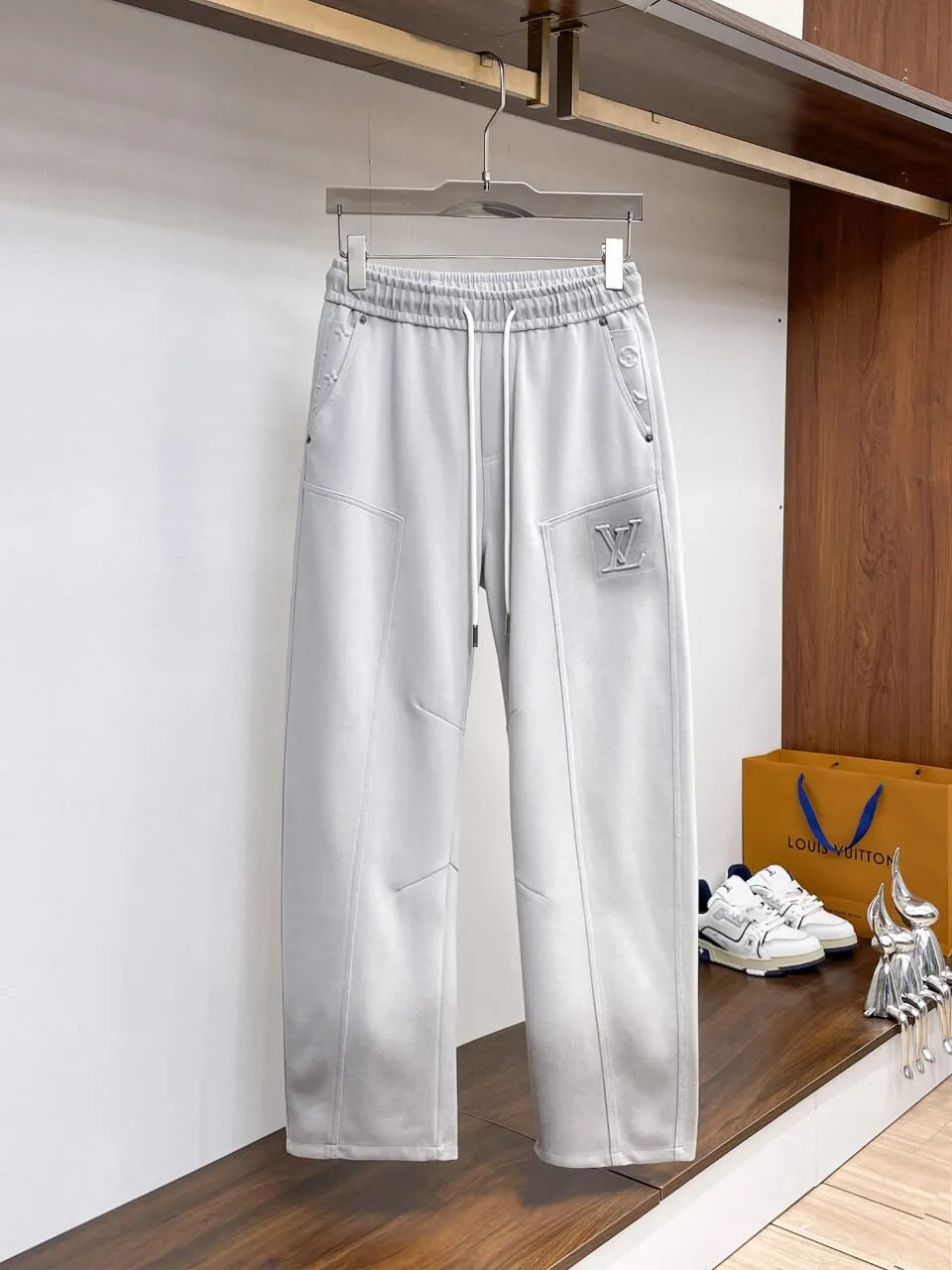 Debossed   Seam Stitching Pants