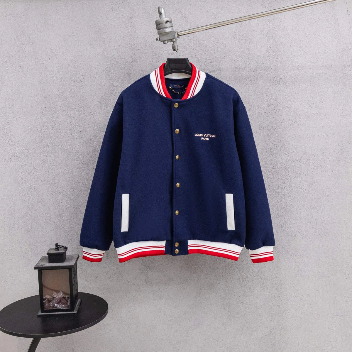 Letter Embroidered Baseball Jacket