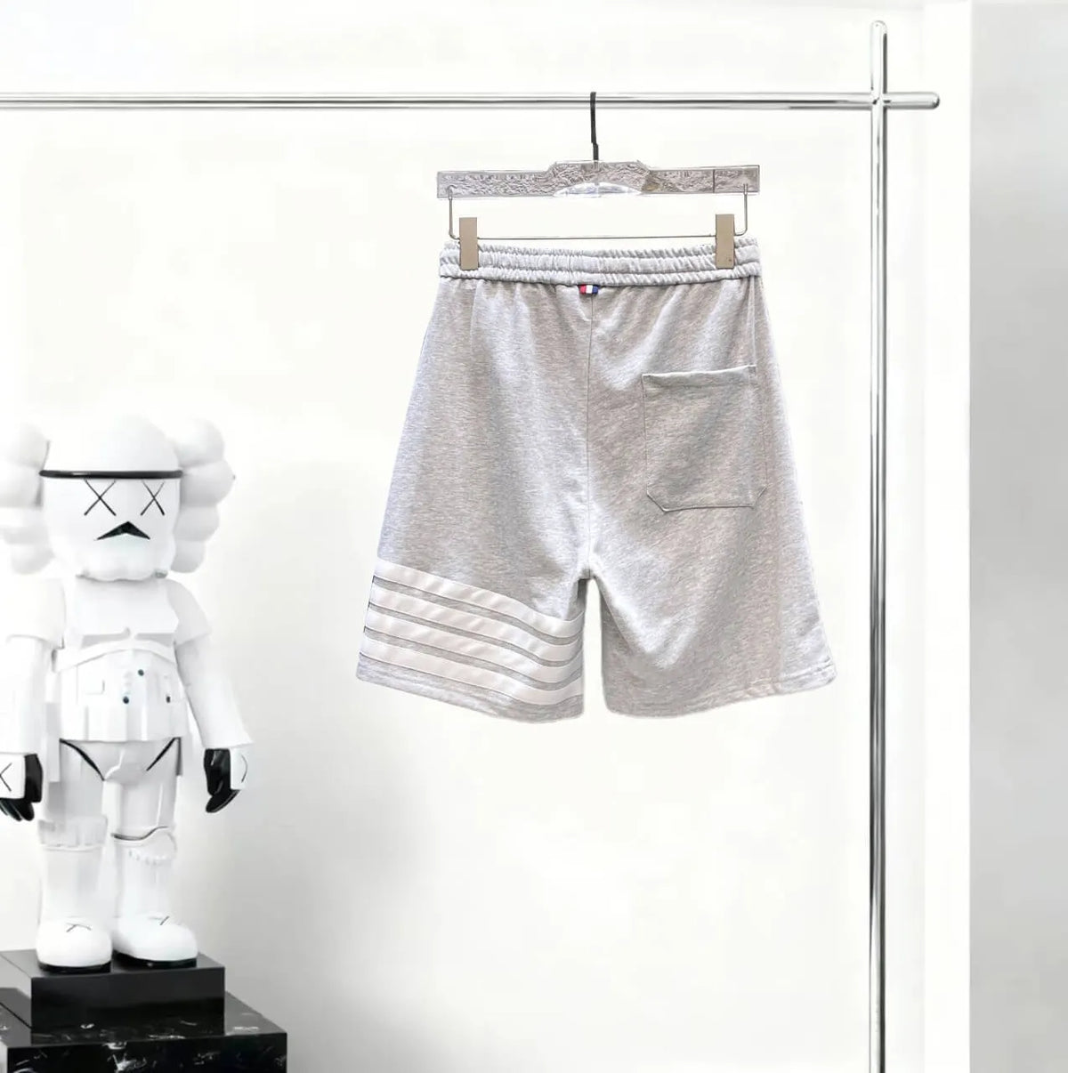 Stripe Detail Drawstring Shorts
