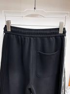 Side Jacquard Tape Straight‑Fit Pants