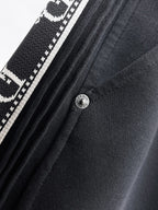 Side Jacquard Tape Straight‑Fit Pants