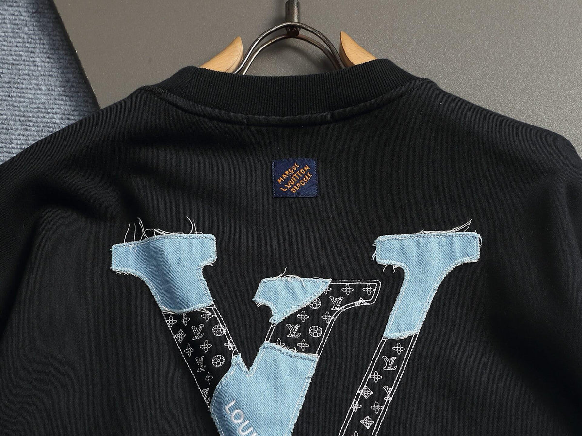 Denim Applique Sweatshirt
