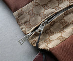 Jacquard Pattern Casual Bomber Jacket