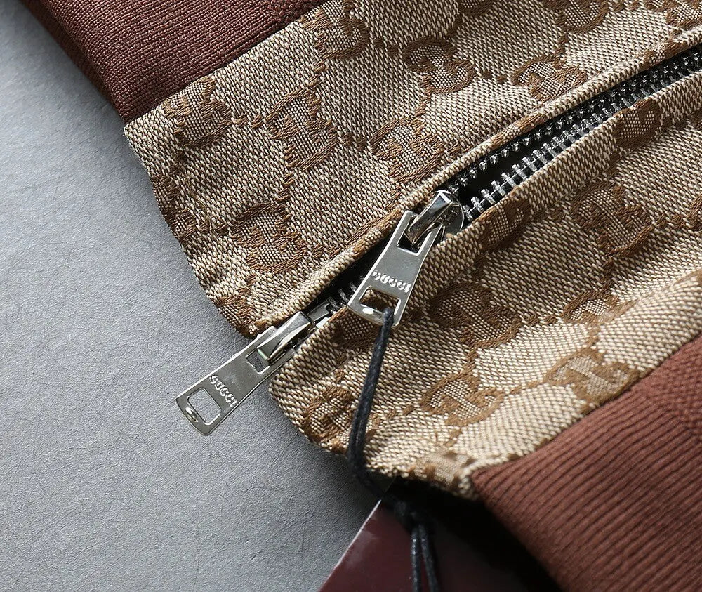 Jacquard Pattern Casual Bomber Jacket