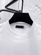 Layered Logo Fashion Crew Neck T‑Shirt