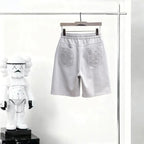 Embossed Monogram Cargo Casual Shorts