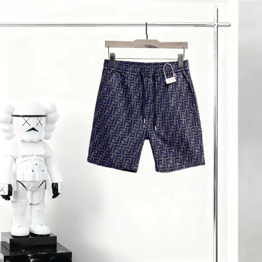 Full FF Monogram Printed Casual Shorts