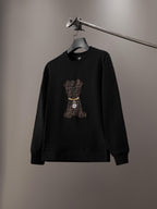 Necklace Puppy Embroidery Sweatshirt