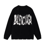 Distressed Crewneck Sweater