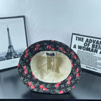 Cherry Monogram Denim Bucket Hat