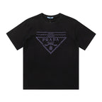 Wavy Triangle Print T Shirt
