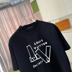 Letter Print Short Sleeve T‑Shirt
