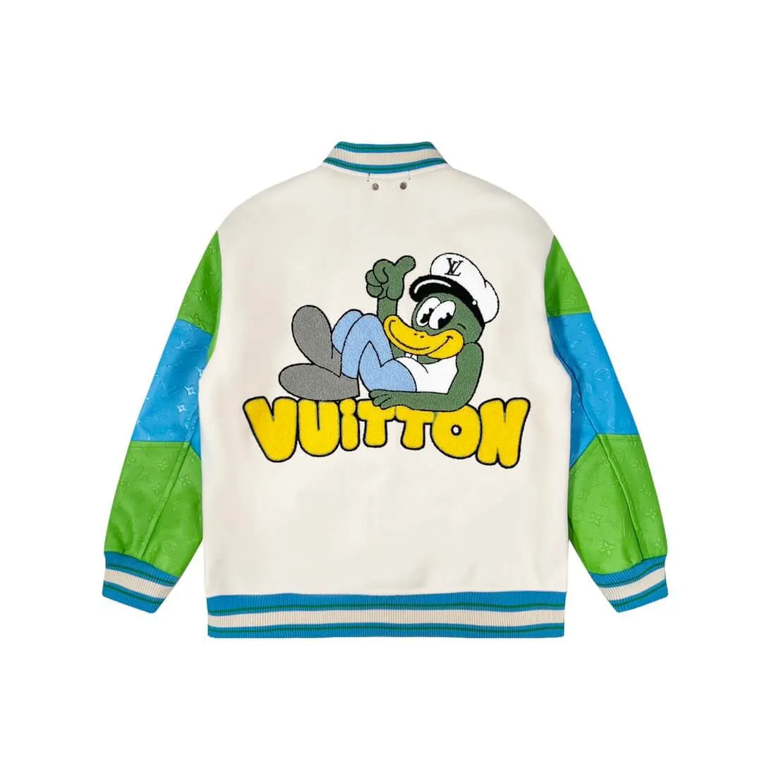 Donald Duck Embroidered Varsity Jacket