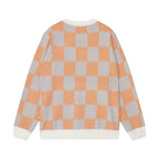 Checkered Jacquard Sweater