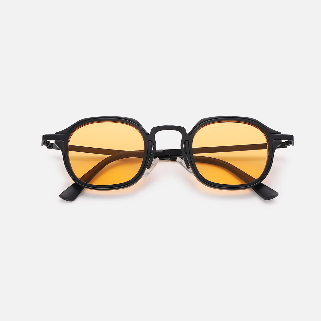Geometric Thick‑Rim Sunglasses