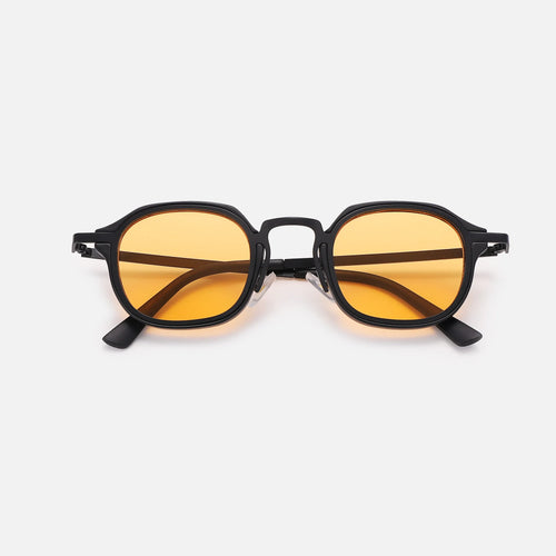 Geometric Thick‑Rim Sunglasses