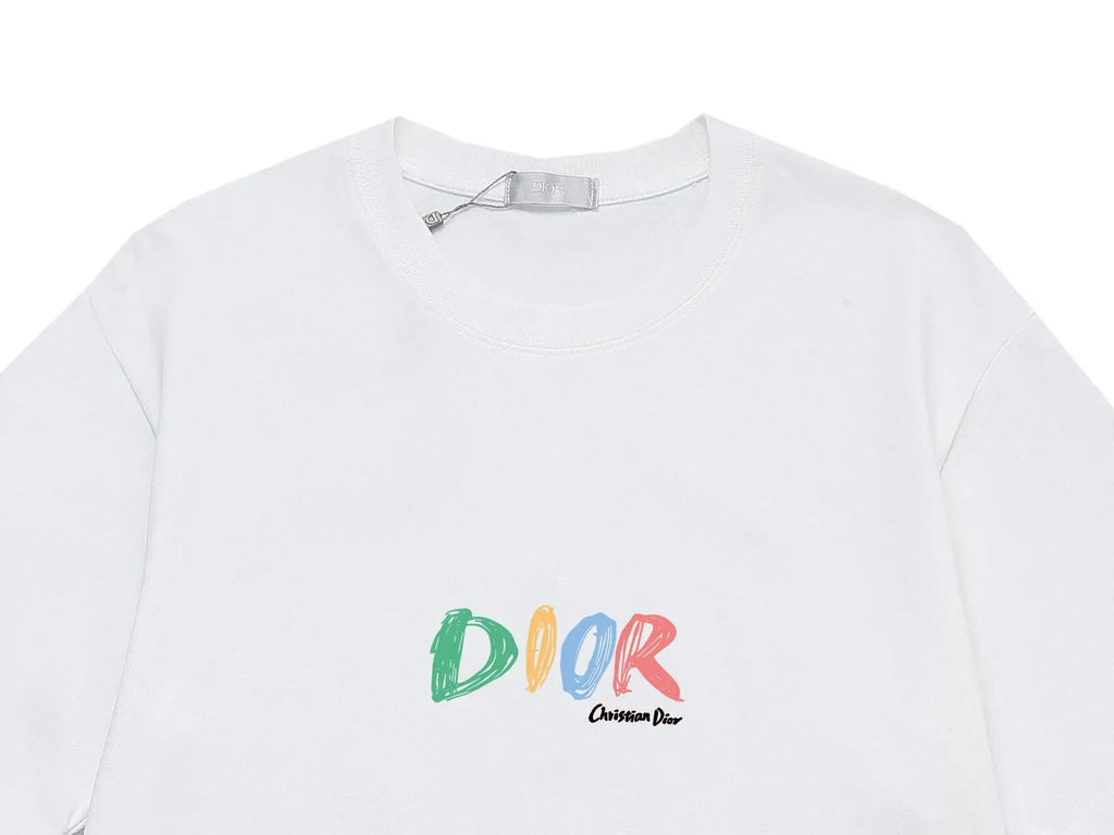 Colorful Graffiti Letter Print T-Shirt