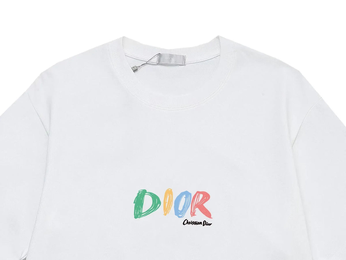 Colorful Graffiti Letter Print T-Shirt