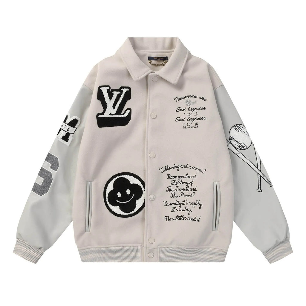 Towel Embroidered Varsity Jacket