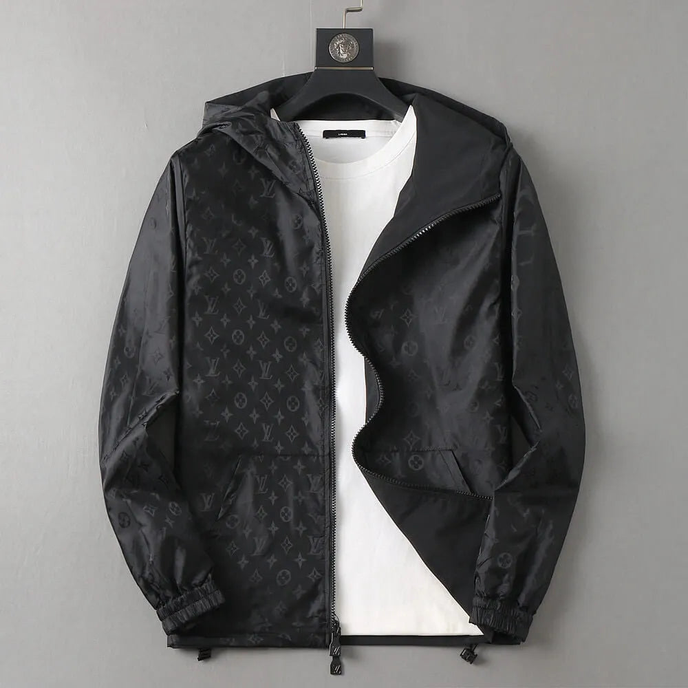 Monogram Lined Reversible Hooded Jacket