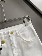 Classic Label Slim Straight Jeans