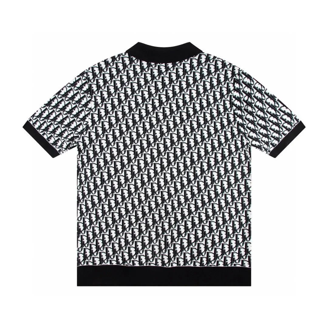 All-Over Jacquard Polo Shirt