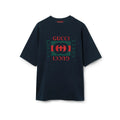 Red‑Green Letter Print T‑Shirt