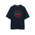Red‑Green Letter Print T‑Shirt