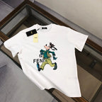 Cartoon Character Print T‑Shirt