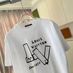 Letter Print Short Sleeve T‑Shirt