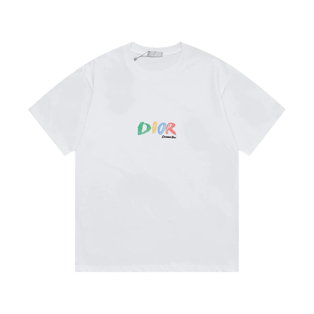 Colorful Graffiti Letter Print T-Shirt