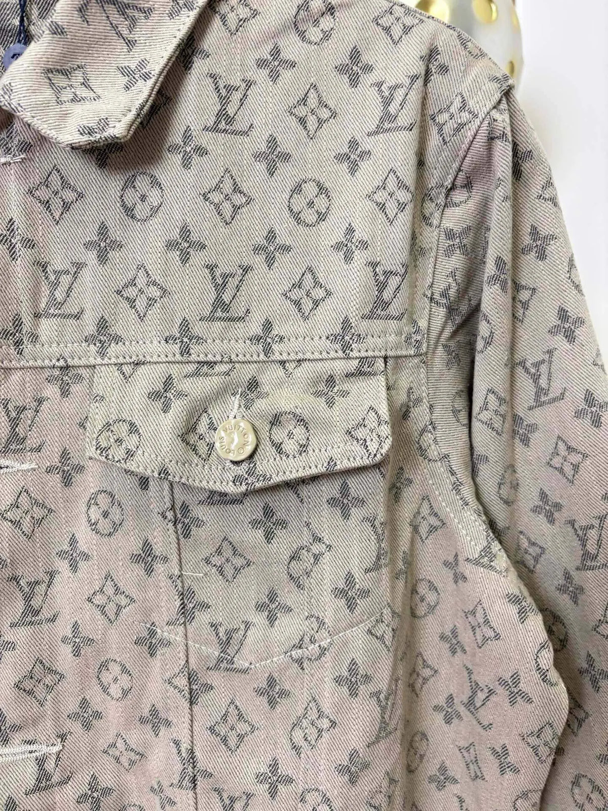 All‑Over Jacquard Denim Jacket