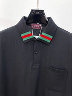 Classic Contrast Striped Polo Shirt