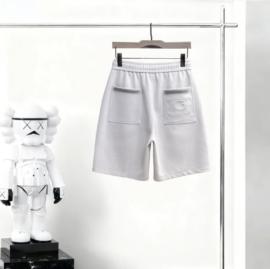 Contrast‑Stitch Patch‑Pocket Shorts