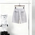 Contrast‑Stitch Patch‑Pocket Shorts