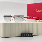 Frameless Color-Tinted Sunglasses