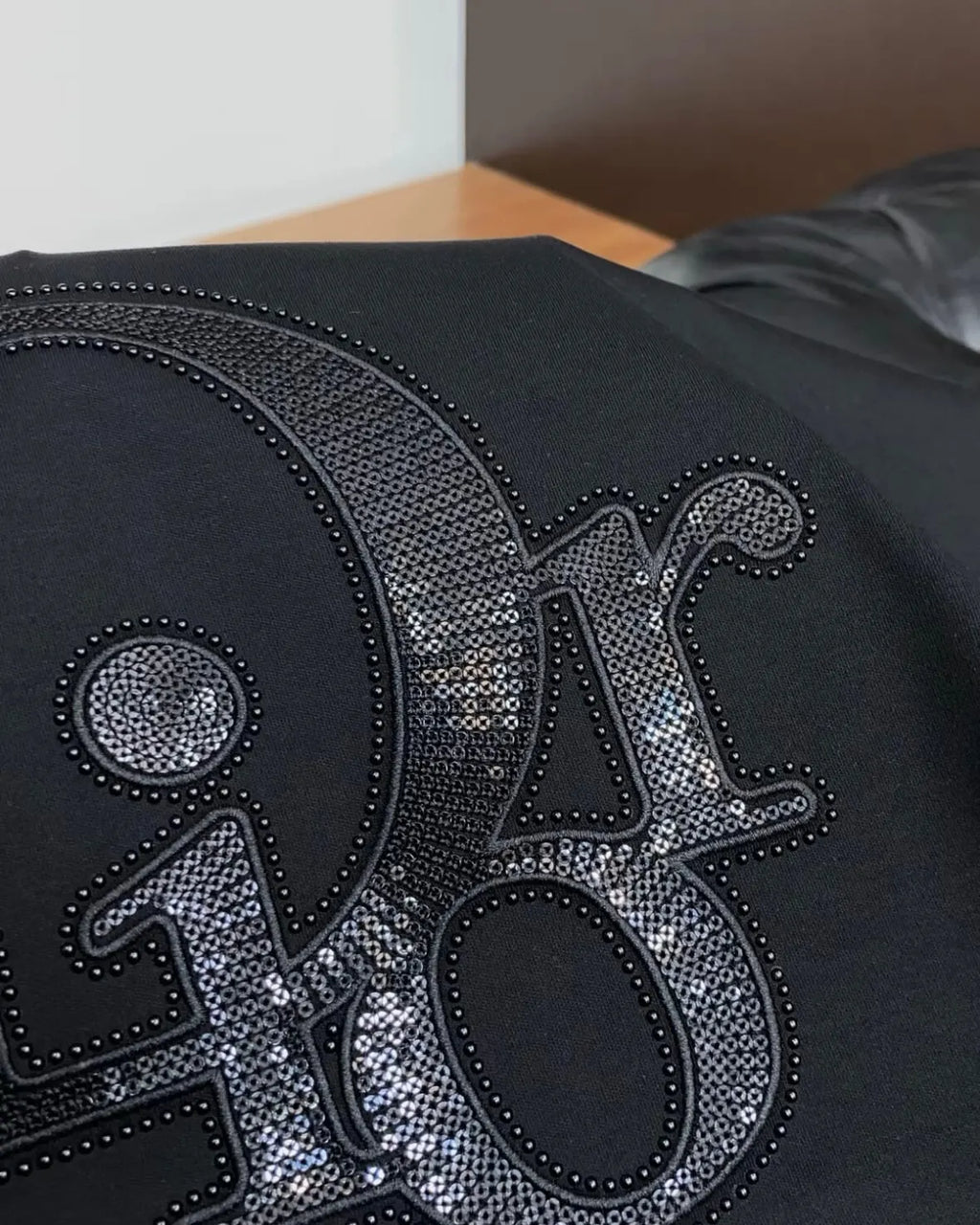 Rhinestone Letter T-shirt