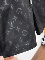 Dark Tone All‑Over Monogram Casual Shorts