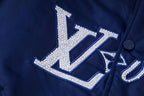Embroidered Nylon Padded Varsity Jacket