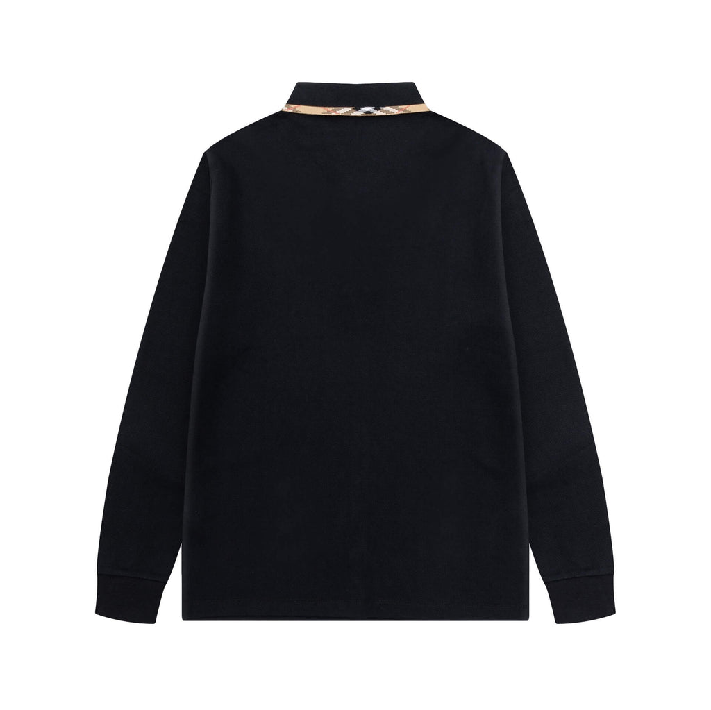 New Striped Collar Sweatshirt