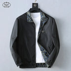 Floral Print Reversible Collared Jacket &Hooded Jacket