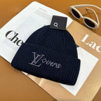 Multi-Color Embroidered Emblem Knitted Beanie