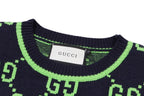 Lime Jacquard Knit Sweater