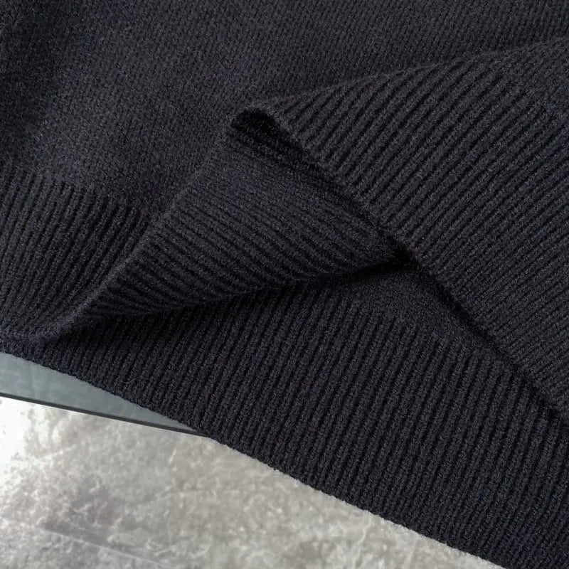 Classic Jacquard Knit Wool Sweater