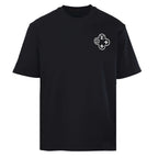 Back Chain Circle Letter Print T-Shirt