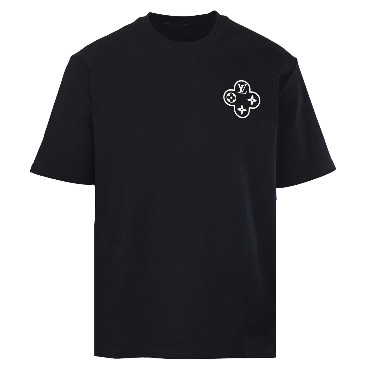 Back Chain Circle Letter Print T-Shirt