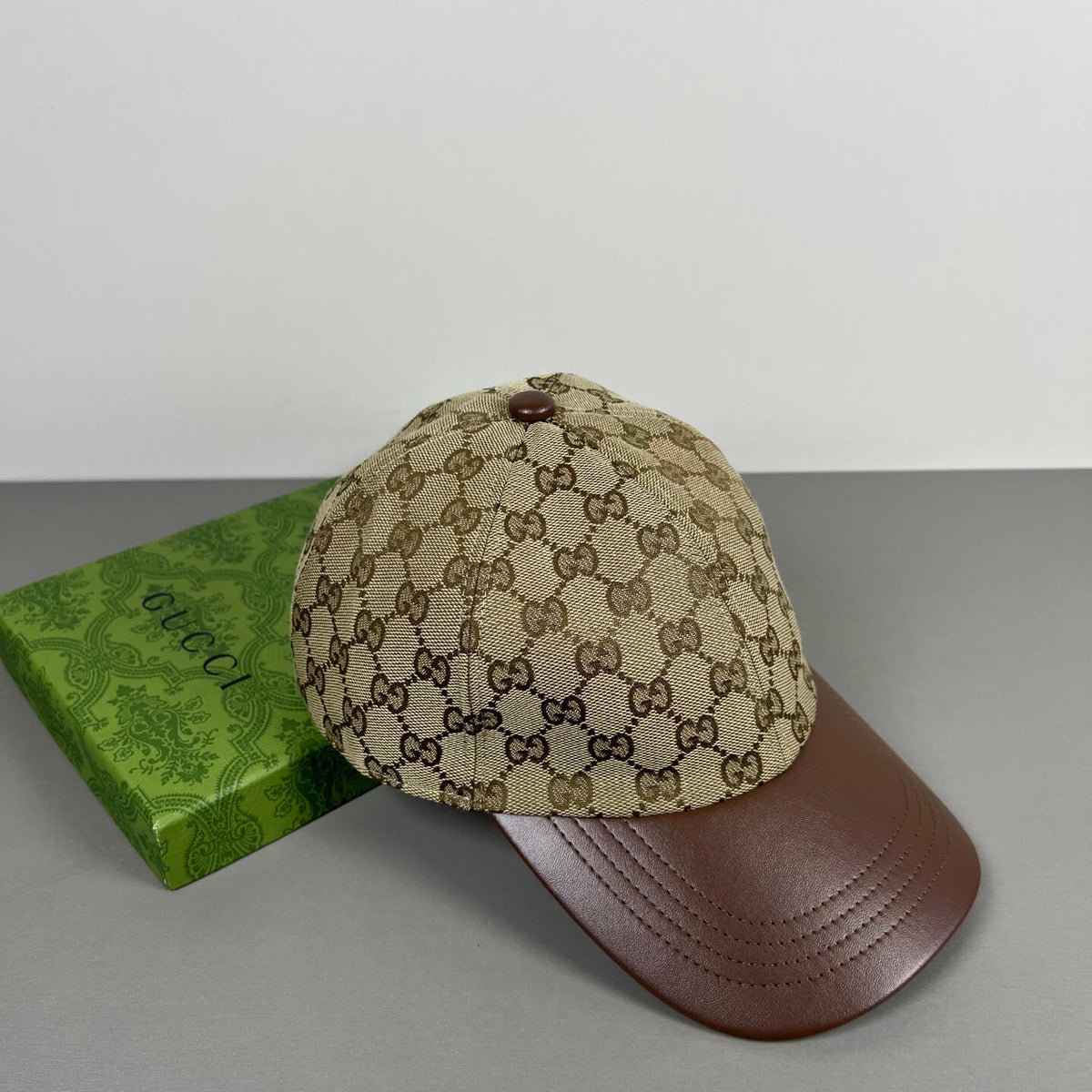 Classic Brown All-Over Print Baseball Cap